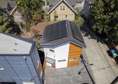 Exterior photos of new DADU construction featuring our Ayva DADU floor plan located at 2448 Queen Anne Ave N, Seattle, WA 98109