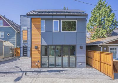 Exterior photos of new DADU construction featuring our Ayva DADU floor plan located at 2448 Queen Anne Ave N, Seattle, WA 98109
