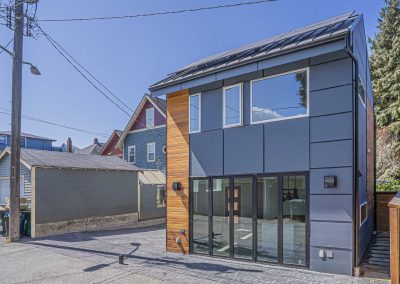 Exterior photos of new DADU construction featuring our Ayva DADU floor plan located at 2448 Queen Anne Ave N, Seattle, WA 98109