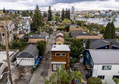 Aerial photos of a Margo DADU floor-plan located at 1116 E Hamlin St Seattle, WA 98102