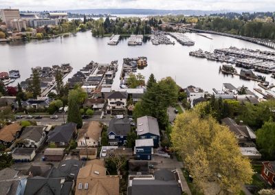 Aerial photos of a Margo DADU floor-plan located at 1116 E Hamlin St Seattle, WA 98102