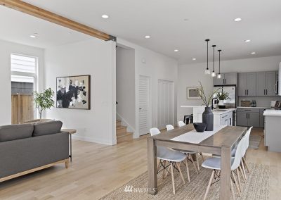 Interior view of custom home located at 10217 40th Ave SW, Seattle WA 98146