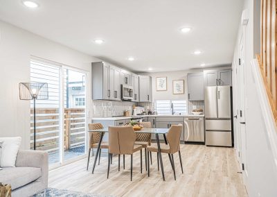 Seattle Backyard Cottage Construction - Interior Unit A. This DADU features our "Diana DADU" floorpan which is 840 sq. ft. with 2 bedrooms and 2 bathrooms.