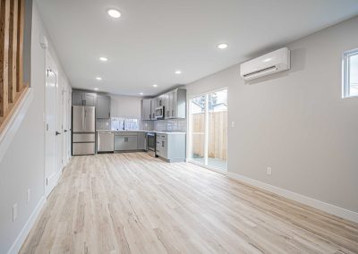 Seattle Backyard Cottage Construction - Interior Unit B. This DADU features our "Diana DADU" floorpan which is 840 sq. ft. with 2 bedrooms and 2 bathrooms.