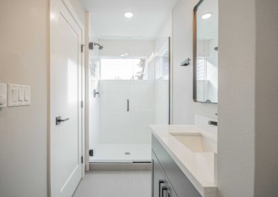 Seattle Backyard Cottage Construction - Interior Unit B. This DADU features our "Diana DADU" floorpan which is 840 sq. ft. with 2 bedrooms and 2 bathrooms.