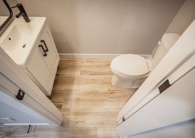 Seattle DADU construction - Interior Unit A. This DADU features our "Diana DADU" floorpan which is 840 sq. ft. with 2 bedrooms and 2 bathrooms.