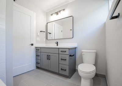 Seattle Backyard Cottage Construction - Interior Unit A. This DADU features our "Diana DADU" floorpan which is 840 sq. ft. with 2 bedrooms and 2 bathrooms.