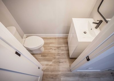 Seattle Backyard Cottage Construction - Interior Unit B. This DADU features our "Diana DADU" floorpan which is 840 sq. ft. with 2 bedrooms and 2 bathrooms.