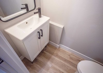 Seattle Backyard Cottage Construction - Interior Unit B. This DADU features our "Diana DADU" floorpan which is 840 sq. ft. with 2 bedrooms and 2 bathrooms.