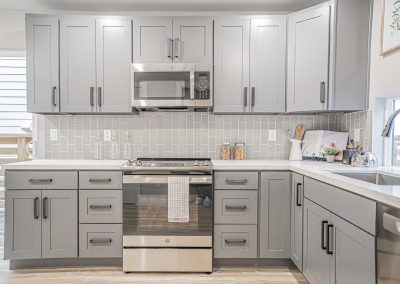 Seattle Backyard Cottage Construction - Interior Unit A. This DADU features our "Diana DADU" floorpan which is 840 sq. ft. with 2 bedrooms and 2 bathrooms.