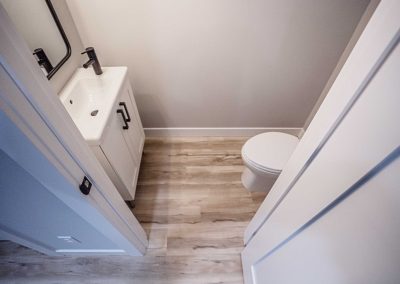 Seattle Backyard Cottage Construction - Interior Unit A. This DADU features our "Diana DADU" floorpan which is 840 sq. ft. with 2 bedrooms and 2 bathrooms.