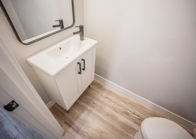 Seattle Backyard Cottage Construction - Interior Unit A. This DADU features our "Diana DADU" floorpan which is 840 sq. ft. with 2 bedrooms and 2 bathrooms.