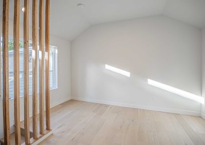 Interior of a new Seattle DADU construction featuring our Lily DADU floor plan which is 612 sq. ft. with 1 bedroom and 1.5 bathrooms.