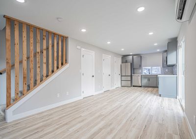 Seattle Backyard Cottage Construction - Interior Unit B. This DADU features our "Diana DADU" floorpan which is 840 sq. ft. with 2 bedrooms and 2 bathrooms.