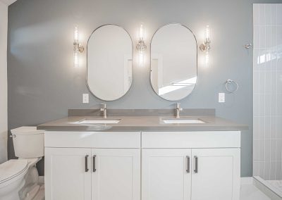 Interior of a new Seattle DADU construction featuring our Lily DADU floor plan which is 612 sq. ft. with 1 bedroom and 1.5 bathrooms.