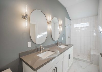 Interior of a new Seattle DADU construction featuring our Lily DADU floor plan which is 612 sq. ft. with 1 bedroom and 1.5 bathrooms.