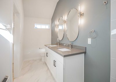 Interior of a new Seattle DADU construction featuring our Lily DADU floor plan which is 612 sq. ft. with 1 bedroom and 1.5 bathrooms.