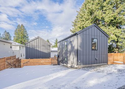 Exterior of a new DADU construction featuring our Diana DADU floor plan located at 10240 41st Ave SW Seattle, WA 98146
