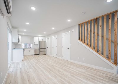 Seattle DADU construction - Interior Unit A. This DADU features our "Diana DADU" floorpan which is 840 sq. ft. with 2 bedrooms and 2 bathrooms.