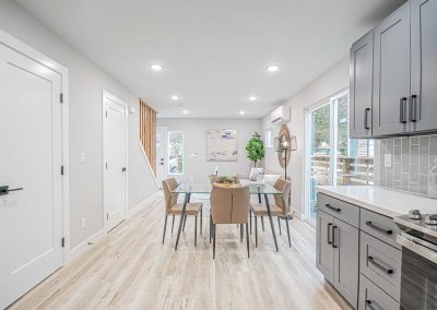 Seattle Backyard Cottage Construction - Interior Unit A. This DADU features our "Diana DADU" floorpan which is 840 sq. ft. with 2 bedrooms and 2 bathrooms.