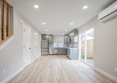 Seattle Backyard Cottage Construction - Interior Unit B. This DADU features our "Diana DADU" floorpan which is 840 sq. ft. with 2 bedrooms and 2 bathrooms.