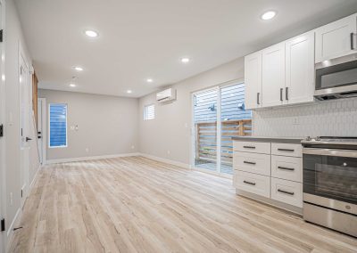 Seattle DADU construction - Interior Unit A. This DADU features our "Diana DADU" floorpan which is 840 sq. ft. with 2 bedrooms and 2 bathrooms.