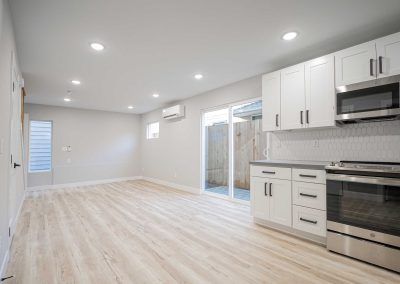 Seattle DADU construction - Interior Unit B. This DADU features our "Diana DADU" floorpan which is 840 sq. ft. with 2 bedrooms and 2 bathrooms.