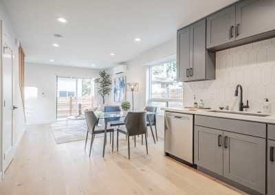 Interior of a new DADU construction featuring our Diana DADU floor plan located at 10240 41st Ave SW Seattle, WA 98146