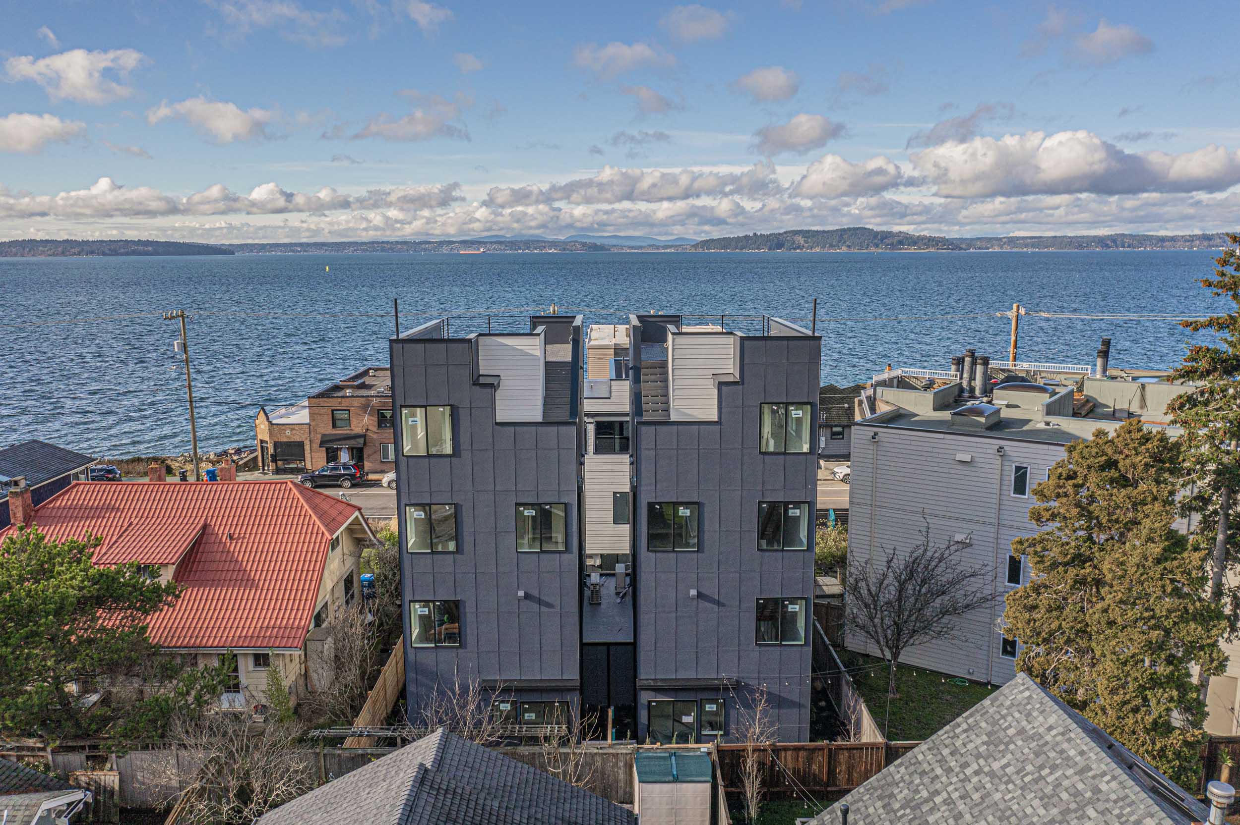 Beach Drive Duplexes - Aerial Photos