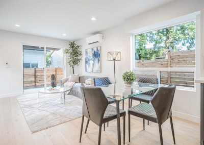 Interior of a new DADU construction featuring our Diana DADU floor plan located at 10240 41st Ave SW Seattle, WA 98146