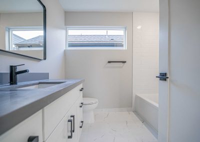 Seattle DADU construction - Interior Unit A. This DADU features our "Diana DADU" floorpan which is 840 sq. ft. with 2 bedrooms and 2 bathrooms.