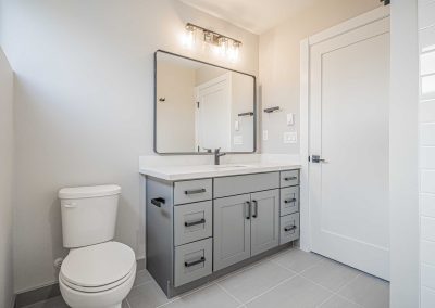 Seattle Backyard Cottage Construction - Interior Unit B. This DADU features our "Diana DADU" floorpan which is 840 sq. ft. with 2 bedrooms and 2 bathrooms.