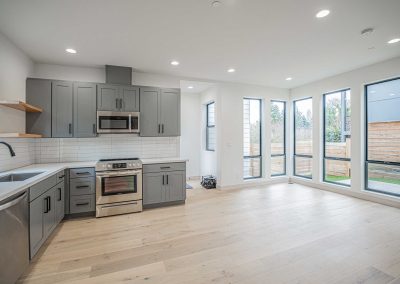 Interior photos of a brand new SFR (Unit B) construction located at 8133 18th Ave SW Seattle, WA 98106