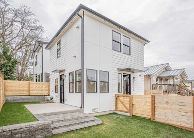 Exterior photos of a brand new SFR (Unit A) construction located at 8133 18th Ave SW Seattle, WA 98106
