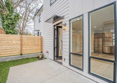 Exterior photos of a brand new SFR (Unit B) construction located at 8133 18th Ave SW Seattle, WA 98106