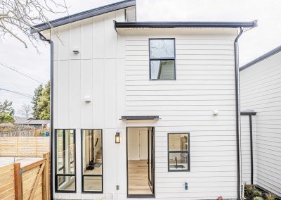 Exterior photos of a brand new ADU (Unit C) construction located at 8133 18th Ave SW Seattle, WA 98106