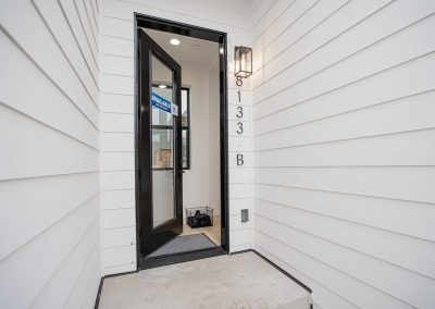 Exterior photos of a brand new SFR (Unit B) construction located at 8133 18th Ave SW Seattle, WA 98106