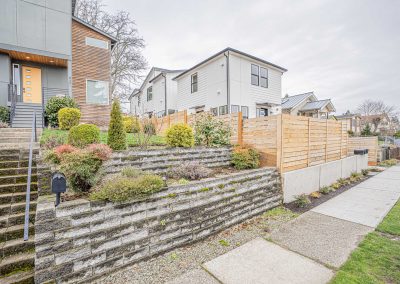 Exterior photos of a brand new SFR (Unit A) construction located at 8133 18th Ave SW Seattle, WA 98106