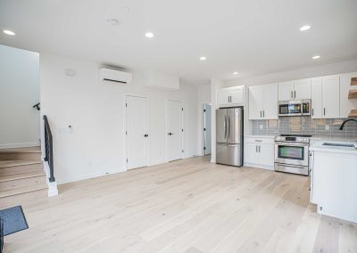 Interior photos of a brand new ADU (Unit C) construction located at 8133 18th Ave SW Seattle, WA 98106