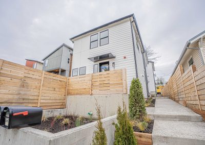 Exterior photos of a brand new SFR (Unit A) construction located at 8133 18th Ave SW Seattle, WA 98106
