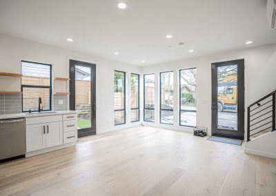 Interior photos of a brand new ADU (Unit C) construction located at 8133 18th Ave SW Seattle, WA 98106
