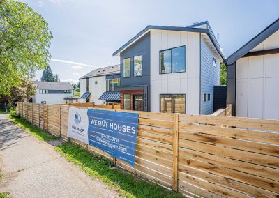 Exterior photos of a brand new ADU construction located at 9002B 12th Ave SW, Seattle, WA 98106