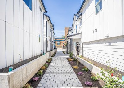 Exterior photos of a brand new ADU (Unit B) construction located at 7555 15th Ave SW Seattle, WA 98106