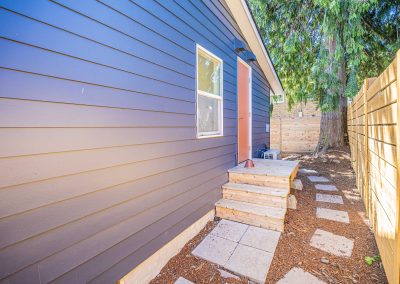 Exterior photos of a DADU renovation project located at 2005 S Stevens St Seattle, WA 98144