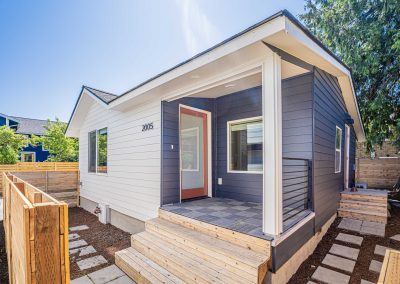 Exterior photos of a DADU renovation project located at 2005 S Stevens St Seattle, WA 98144