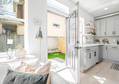 Exterior photos of a brand new SFR (Unit A) construction located at 7557 15th Ave SW Seattle, WA 98106