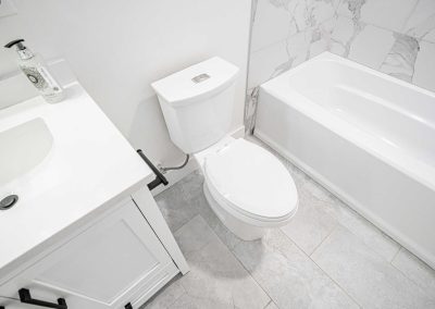 Interior photos of a DADU renovation project located at 2005 S Stevens St Seattle, WA 98144