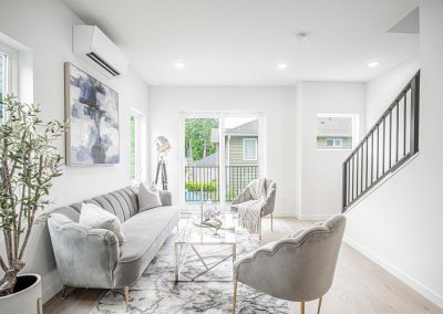 Interior photos of a brand new ADU (Unit B) construction located at 4430 47th Ave SW, Seattle, WA 98116