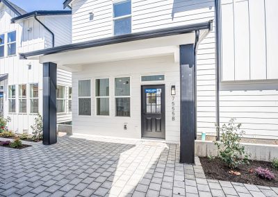 Exterior photos of a brand new ADU (Unit B) construction located at 7555 15th Ave SW Seattle, WA 98106