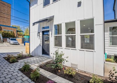 Exterior photos of a brand new ADU (Unit C) construction located at 7555 15th Ave SW Seattle, WA 98106